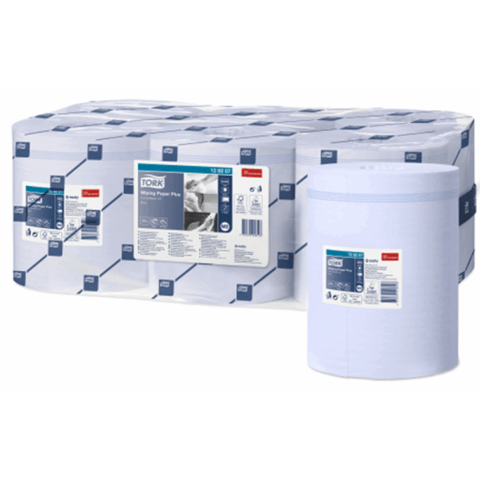 Czyściwo TORK M2 Makulatura papierowe do średnich zabrudzeń niebieskie 2w 157,5m 450o [Opakowanie: 6 szt.]