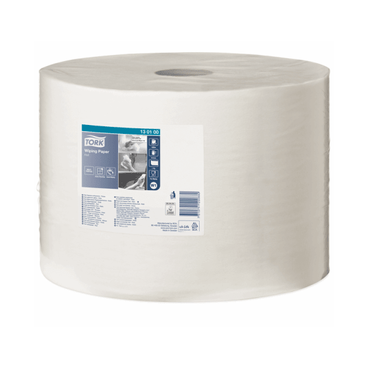 Czyściwo TORK W1 Celuloza + makulatura papierowe do lekkich zabrudzeń bez perforacji białe 1w 1000m