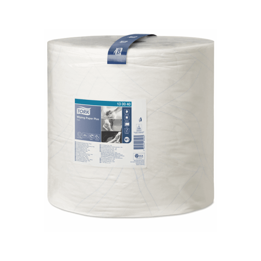 Czyściwo TORK W1 Celuloza + makulatura papierowe do średnich zabrudzeń białe 2w 510m 1500o