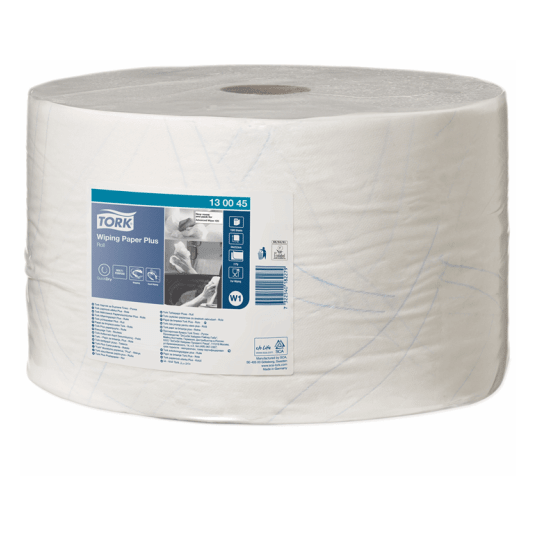 Czyściwo TORK W1 Celuloza + makulatura papierowe do średnich zabrudzeń białe 2w 510m 1500o