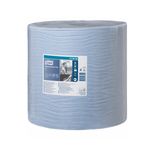 Czyściwo TORK W1 Celuloza + makulatura papierowe do średnich zabrudzeń niebieskie 2w 510m 1500o
