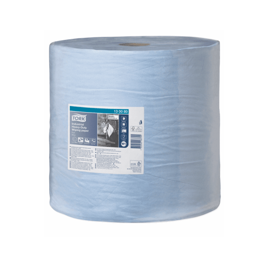 Czyściwo TORK W1 Celuloza papierowe do trudnych zabrudzeń przemysłowych niebieskie 3w 255m 750o