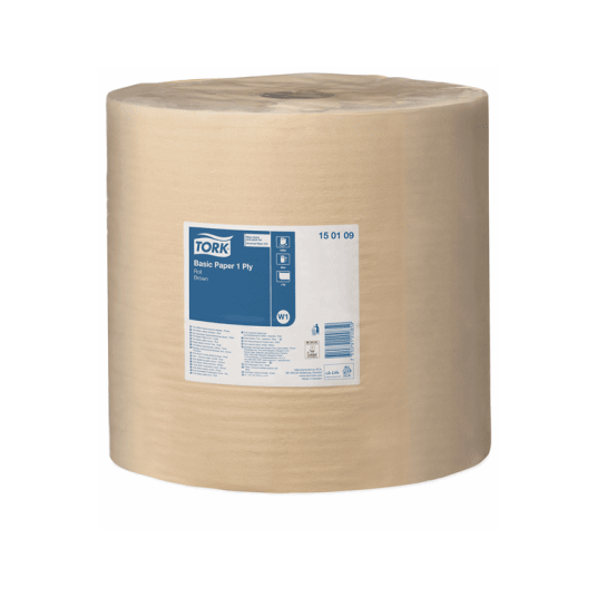 Czyściwo TORK W1 Makulatura papierowe do podstawowych zadań bez perforacji brązowe 1w 1000m