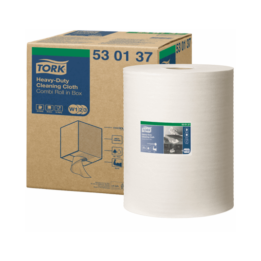 Czyściwo TORK W1/W2/W3 Włóknina wielozadaniowe do trudnych zabrudzeń białe 1w 106,4m 280o
