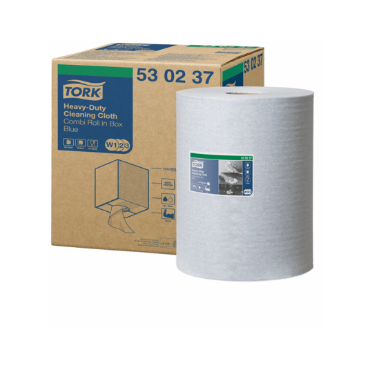 Czyściwo TORK W1/W2/W3 Włóknina wielozadaniowe do trudnych zabrudzeń niebieskie 1w 106,4m 280o