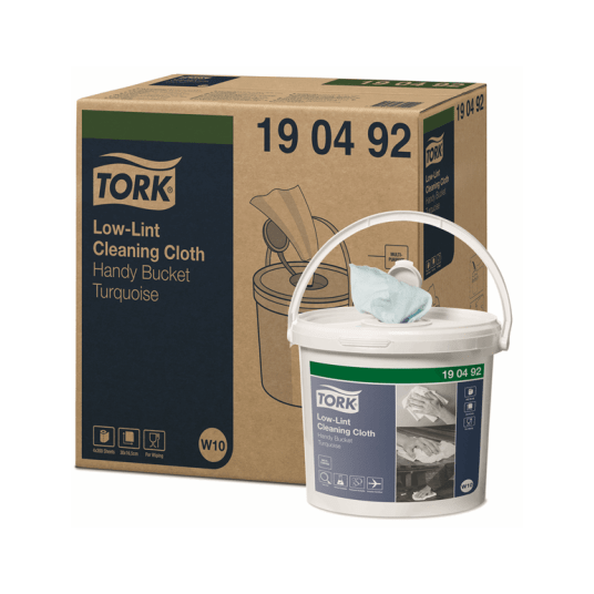 Czyściwo TORK W10 Włóknina o niskiej pylności wiaderko + wkład seledynowe 1w 60m 200o [Karton: 4 szt.]