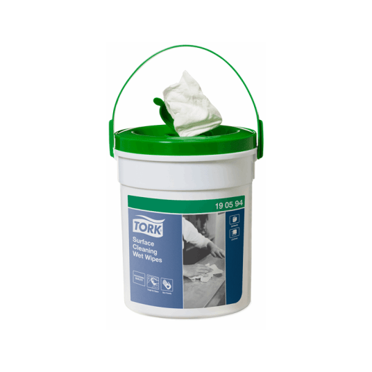 Czyściwo TORK W14 Handy Bucket Włóknina nasączone do trudnych zabrudzeń powierzchni białe 1w 15,7m 58o [Karton: 4 szt.]