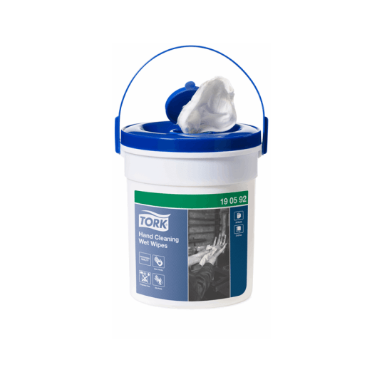 Czyściwo TORK W15 Handy Bucket Włóknina nasączone do trudnych zabrudzeń rąk białe 1w 15,7m 58o [Karton: 4 szt.]