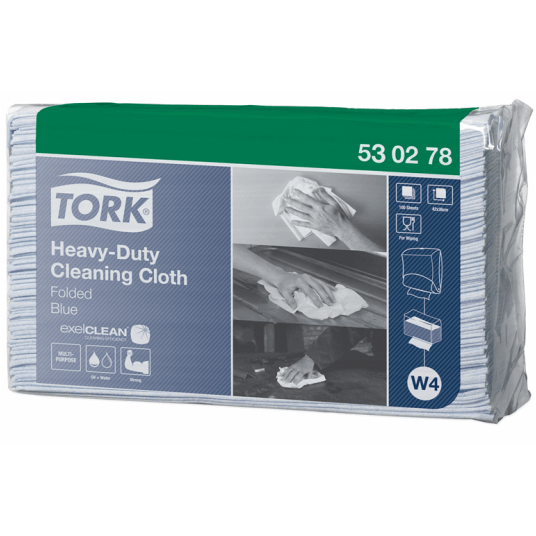 Czyściwo TORK W4 Włóknina wielozadaniowe do trudnych zabrudzeń niebieskie 1w 100o [Karton: 5 szt.]