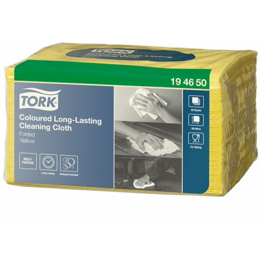 Czyściwo TORK W8 Smal Pack Włóknina wielorazowe żółte 1w 40o [Karton: 8 szt.]