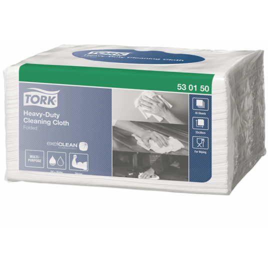 Czyściwo TORK W8 Smal Pack Włóknina wielozadaniowe do trudnych zabrudzeń białe 1w 45o [Opakowanie: 8 szt.]