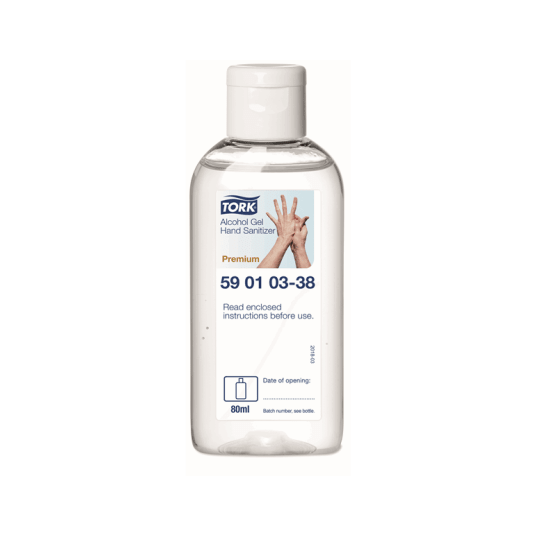 Dezynfekcja TORK butelka Prem. higieniczna i chirurgiczna alkoholowa w żelu do rąk bezbarwny biobójczy 80ml