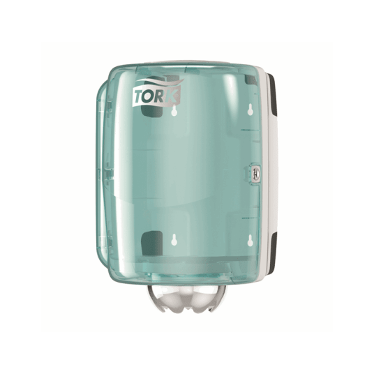 Dozownik TORK M2 Performance do ręczników centralnie dozowanych biało-turkusowy