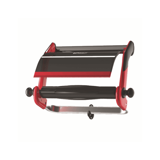 Dozownik TORK W1 Performance ścienny na czyściwa w roli czerwono-czarny