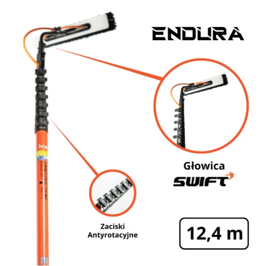 IONIC Kij teleskopowy Endura Carbon Fibre 45 ft / 6,3 ft - Swift