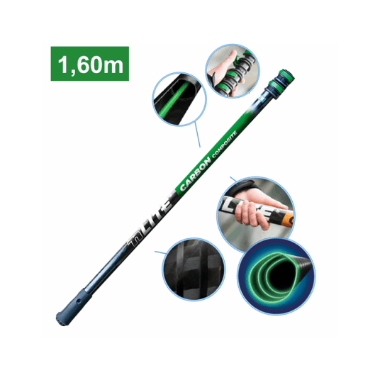 Kij teleskopowy nLite CARBON Composite 1,60 m / 0,9 m