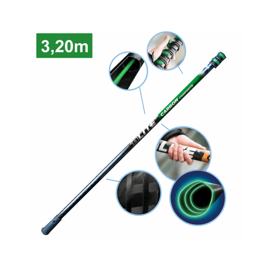 Kij teleskopowy nLite CARBON Composite 3,2 m / 1,70 m