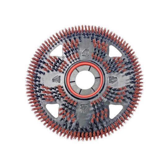 MALISH FLEX SCRUB 16"/405mm Szczotka / Pad szczotkowy #500 Czerwony