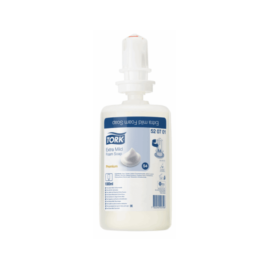 Mydło TORK S4 Prem. w pianie delikatne bezzapachowe białe 1000ml 2500doz