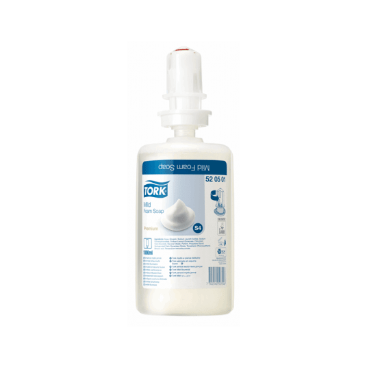 Mydło TORK S4 Prem. w pianie delikatne perfumowane jasno żółte 1000ml 2500doz (520501) -zdjęcie numer 1