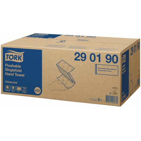 Ręcznik TORK H3 Adv. Singlefold Celuloza łatwo rozpuszczalny ręcznik w składce ZZ biały 2w 250o [Karton: 15 szt.]