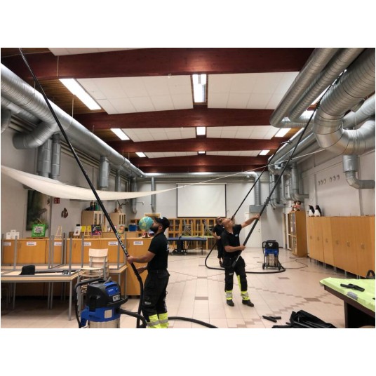 SPACEVAC Zestaw ATEX PIONEER 38 mm do wewnętrznego odkurzania na wysokości 6.60 m