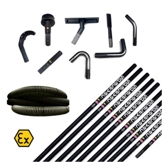 SPACEVAC Zestaw ATEX ULTRA 38 mm do wewnętrznego odkurzania na wysokości 16.00 m