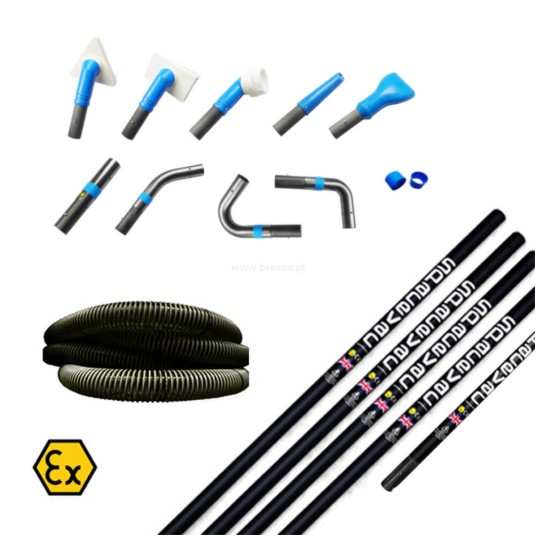 System SpaceVac ATEX Food Safe do strefy Food & Drink - zestaw do odkurzania na wysokości