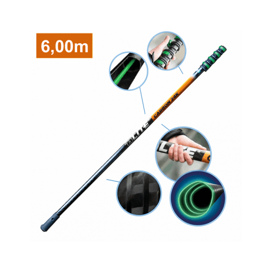 UNGER Kij Teleskopowy nLite CARBON 24K 6,00 m / 1,70 m -zdjęcie numer 1