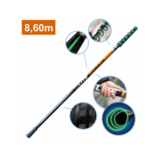 UNGER Kij teleskopowy nLite CARBON 24K 8,60 m / 1,70 m -zdjęcie numer 1