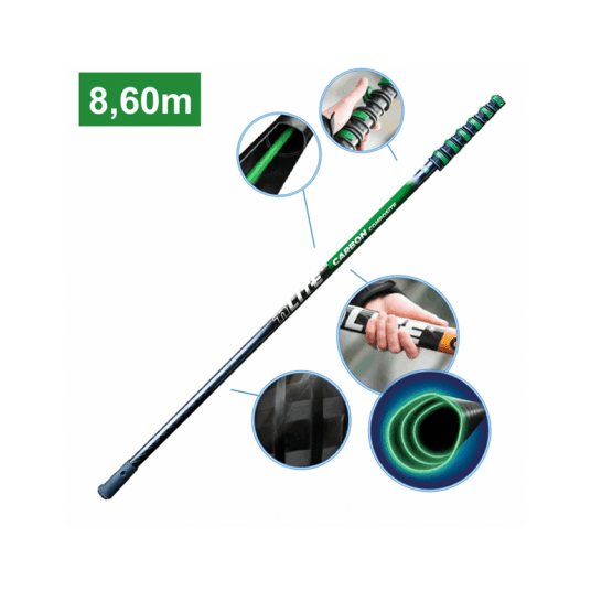 UNGER Kij teleskopowy nLite CARBON Composite 8,60 m / 1,70 m -zdjęcie numer 1
