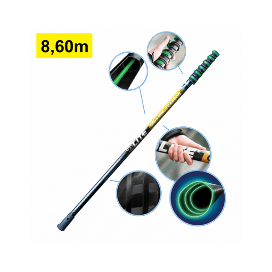 UNGER Kij teleskopowy nLite Ultra HiMod CARBON 8,60 m / 1,70 m -zdjęcie numer 1