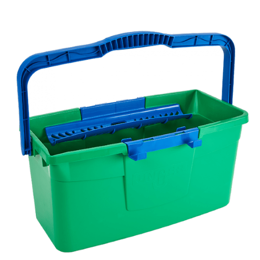 UNGER Wiadro prostokątne 12L z uchwytami ErgoTec Green Label -zdjęcie numer 1