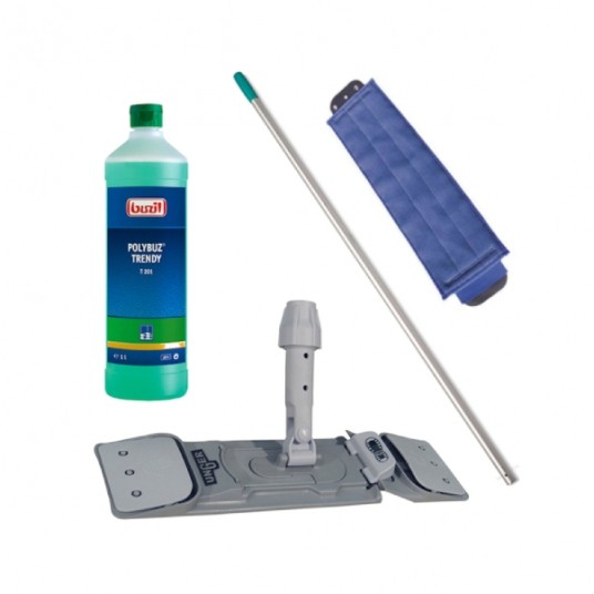 UNGER Zestaw mopa typu SPEEDY do czyszczenia i konserwacji podłóg + płyn -zdjęcie numer 1