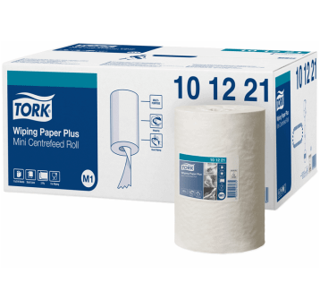 Czyściwo TORK M1 Celuloza + makulatura papierowe do średnich zabrudzeń białe 2w 75m 214o [Opakowanie: 11 szt.]