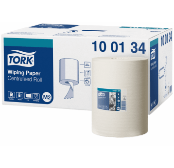 Czyściwo TORK M2 Celuloza + makulatura papierowe do lekkich zabrudzeń bez perforacji białe 1w 275m [Opakowanie: 6 szt.]