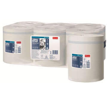 Czyściwo TORK M2 Celuloza + makulatura papierowe do lekkich zabrudzeń bez perforacji białe 1w 275m [Opakowanie: 6 szt.]