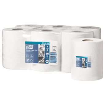 Czyściwo TORK M2 Celuloza + makulatura papierowe do średnich zabrudzeń białe 2w 125m 368o [Opakowanie: 6 szt.]