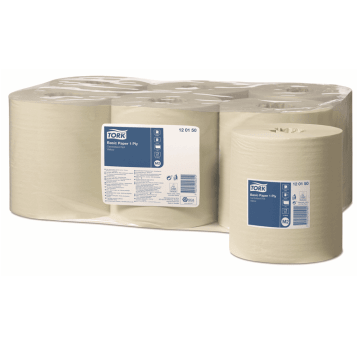 Czyściwo TORK M2 Makulatura papierowe do podstawowych zadań bez perforacji żółte 1w 300m [Opakowanie: 6 szt.]