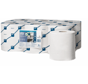 Czyściwo TORK M4 Reflex Celuloza + makulatura papierowe do średnich zabrudzeń białe 2w 150,8m 450o [Opakowanie: 6 szt.]