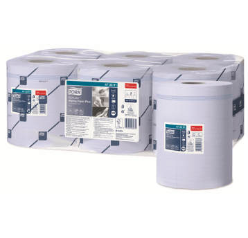 Czyściwo TORK M4 Reflex Celuloza + makulatura papierowe do średnich zabrudzeń niebieskie 2w 150,8m 450o [Opakowanie: 6 szt.]