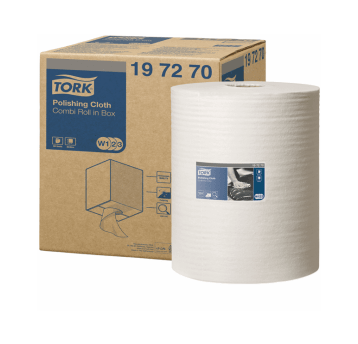 Czyściwo TORK W1/W2/W3 Włóknina do polerowania białe 1w 171m 450o