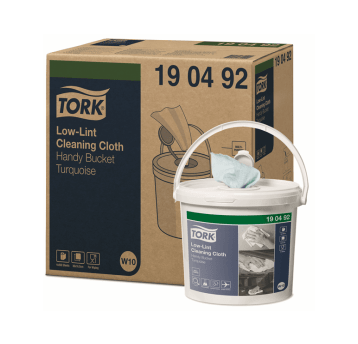 Czyściwo TORK W10 Włóknina o niskiej pylności wiaderko + wkład seledynowe 1w 60m 200o [Karton: 4 szt.]