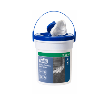 Czyściwo TORK W15 Handy Bucket Włóknina nasączone do trudnych zabrudzeń rąk białe 1w 15,7m 58o [Karton: 4 szt.]
