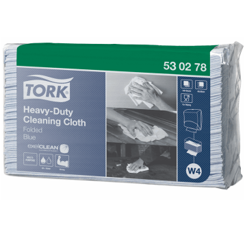 Czyściwo TORK W4 Włóknina wielozadaniowe do trudnych zabrudzeń niebieskie 1w 100o [Karton: 5 szt.]