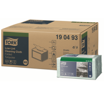 Czyściwo TORK W8 Smal Pack Włóknina o niskiej pylności seledynowe 1w 75o [Karton: 8 szt.]