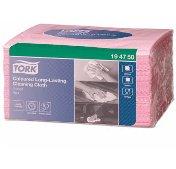 Czyściwo TORK W8 Smal Pack Włóknina wielorazowe czerwone 1w 40o [Karton: 8 szt.]