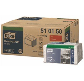 Czyściwo TORK W8 Smal Pack Włóknina wielozadaniowe białe 1w 55o [Karton: 8 szt.]