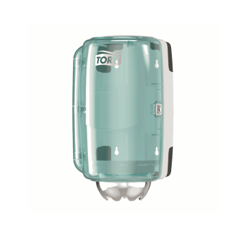 Dozownik TORK M1 Performance Mini do ręczników centralnie dozowanych biało-turkusowy