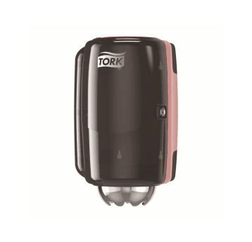 Dozownik TORK M1 Performance Mini do ręczników centralnie dozowanych czerwono-czarny